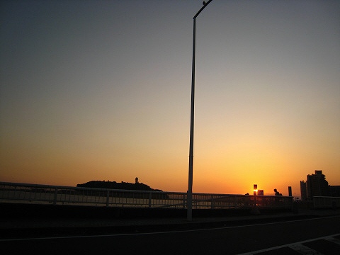 江ノ島の夕焼け10月2