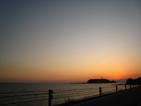 江ノ島の夕焼け10月4